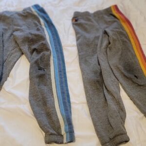Kids Gray Sweatpants with Stripes